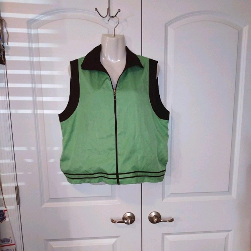 Women's V neck Zipper Up Loose blouse L
